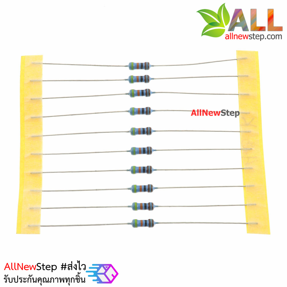 ตัวต้านทาน 4.3k 1/4W Metal film 4.3K 1% จำนวน 10 ชิ้น
