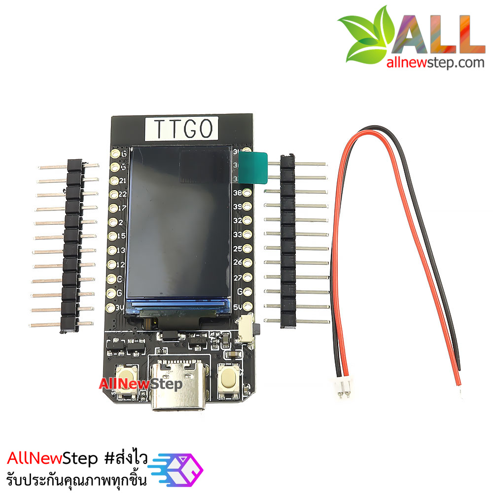 ESP32 พร้อมจอในตัว TTGO T-Display ESP32 WiFi Bluetooth module 1.14 inch LCD display development board