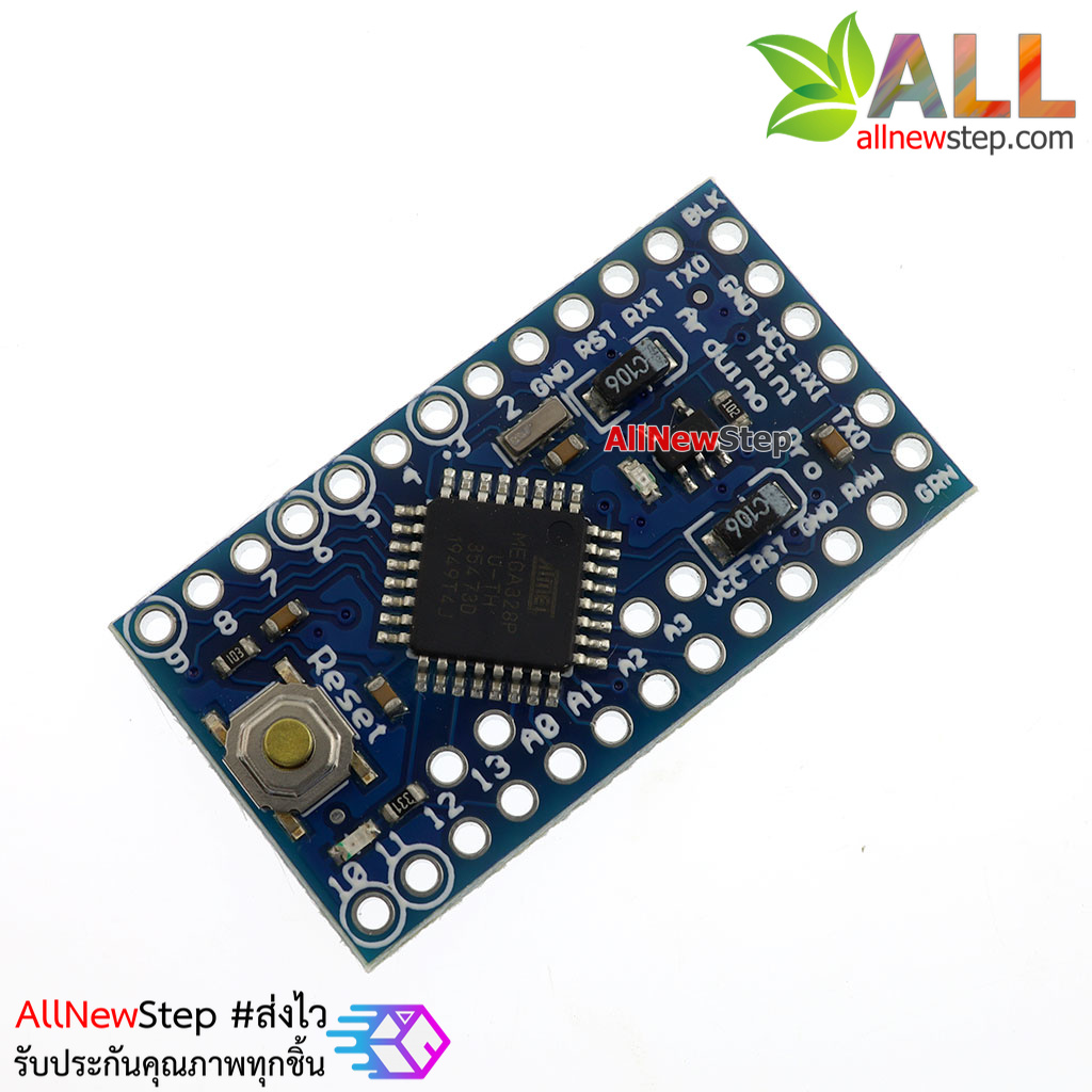 Arduino บอร์ด Pro Mini 3.3V พร้อมขา Arduino Compatible