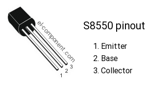 Transistor S8550 0.5A 40V PNP power transistor ทรานซิสเตอร์เบอร์ 8550 จำนวน 1 ชิ้น