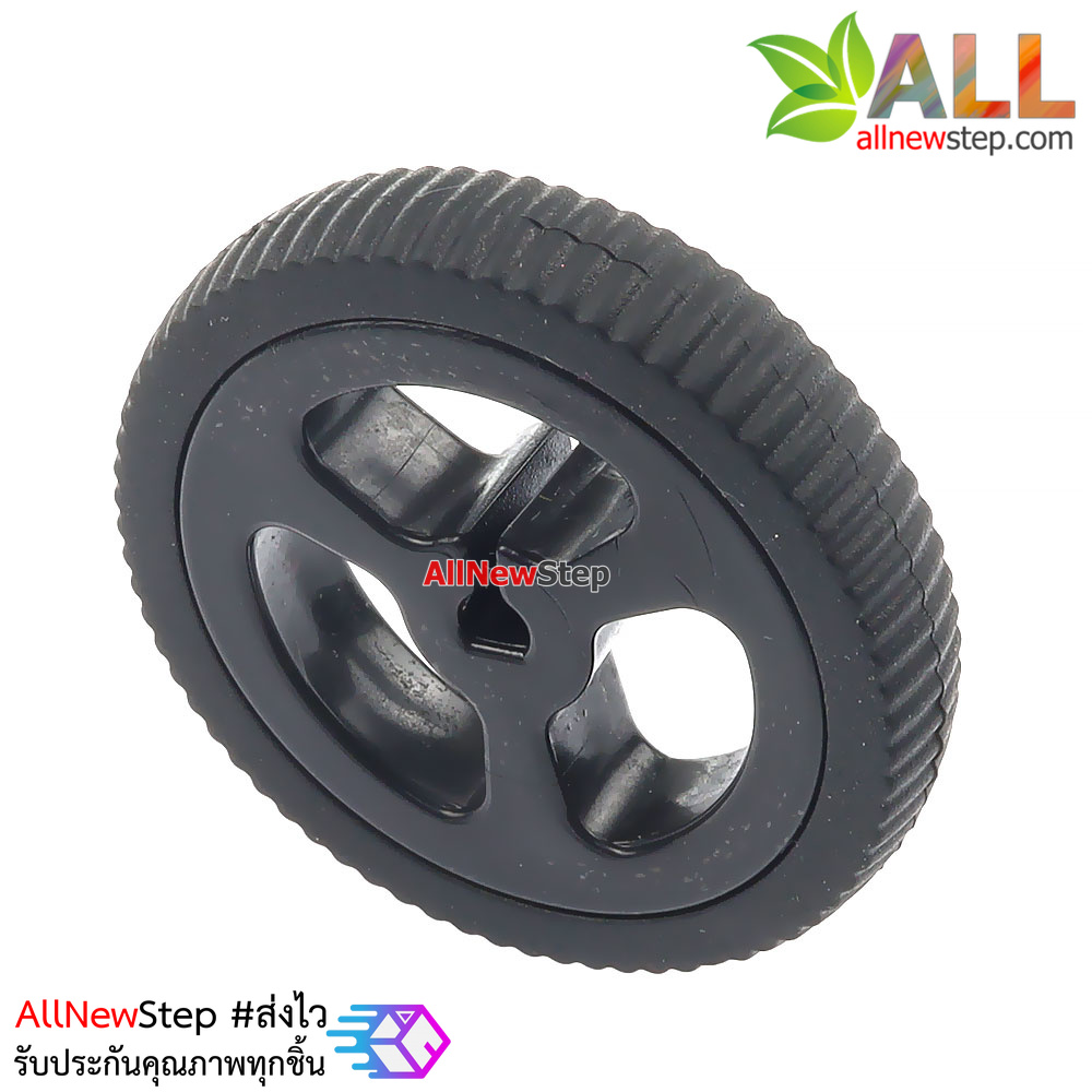 ล้อรถสำหรับมอเตอร์ N20 mini Q car N20 motor rubber wheel สีดำ