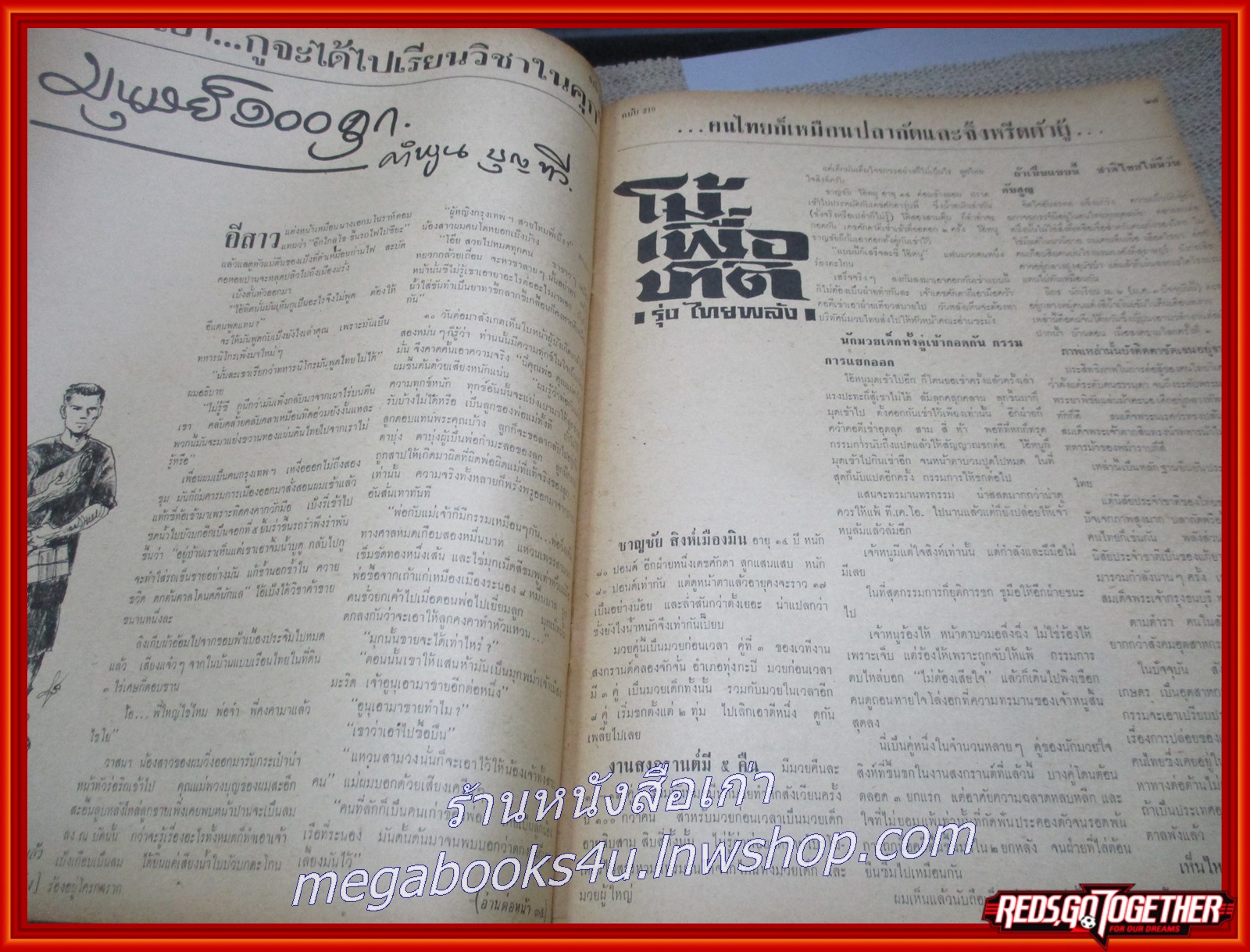 นิตยสารฟ้าเมืองไทย ฉบับ219 ปี2516 ปก บ้านบางระจัน มีงานเขียนของ รงค์ วงษ์สวรรค์