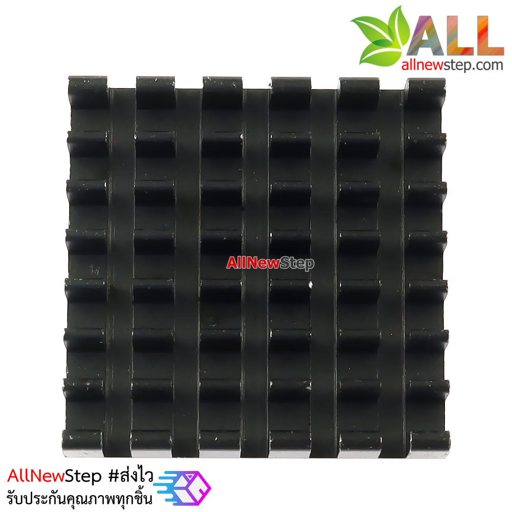 แผ่นระบายความร้อน สีดำ 25x25mm