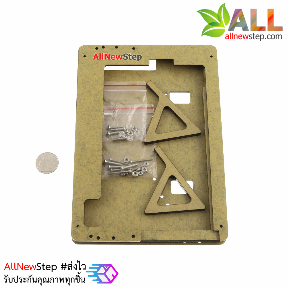 เคสที่ตั้งจอ LCD 7 นิ้ว HDMI Touch Screen Display ชุดเคสตั้งจอ Raspberry Pi สีดำ