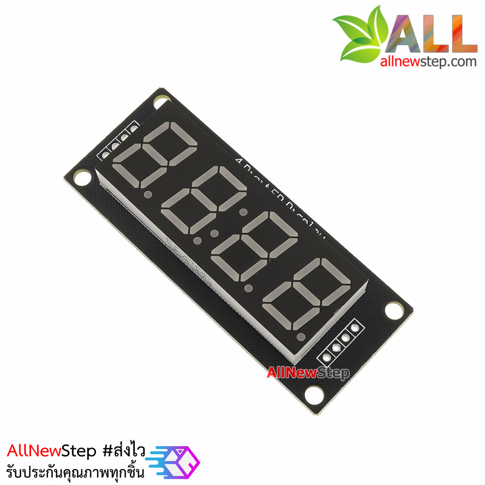 โมดูลแสดงค่าตัวเลข 4 หลัก ขนาด 0.56 นิ้ว TM1637 Driver สีเขียว 6543BG