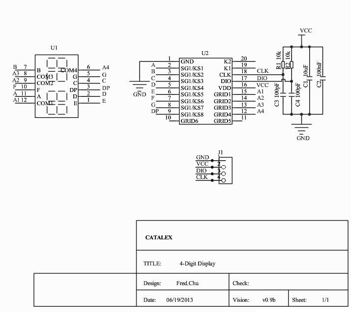 LED Time Clock Module For Arduino 0.36 นิ้ว TM1637 Driver โมดูลแสดงผลแบบนาฬิกา ตัวเลข 4 หลัก จอสีแดง