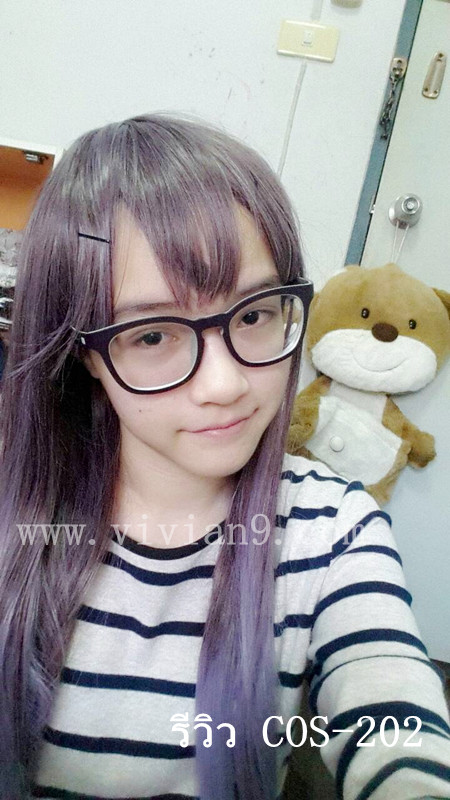 COS-202 วิกคอส ผมตรงหน้าม้า สีตามเเบบ (เป็นราคาพร้อมส่ง)