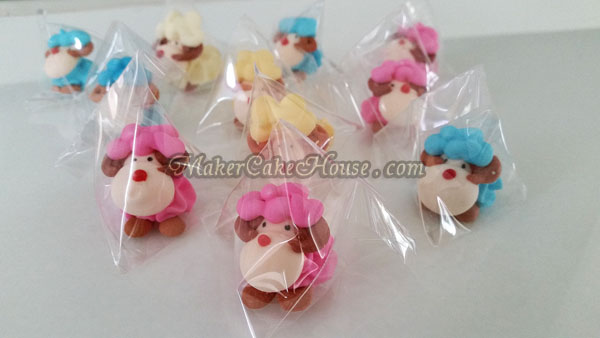 ตุ๊กตาไอซิ่งรูปแกะ ( 20 ชิ้น )