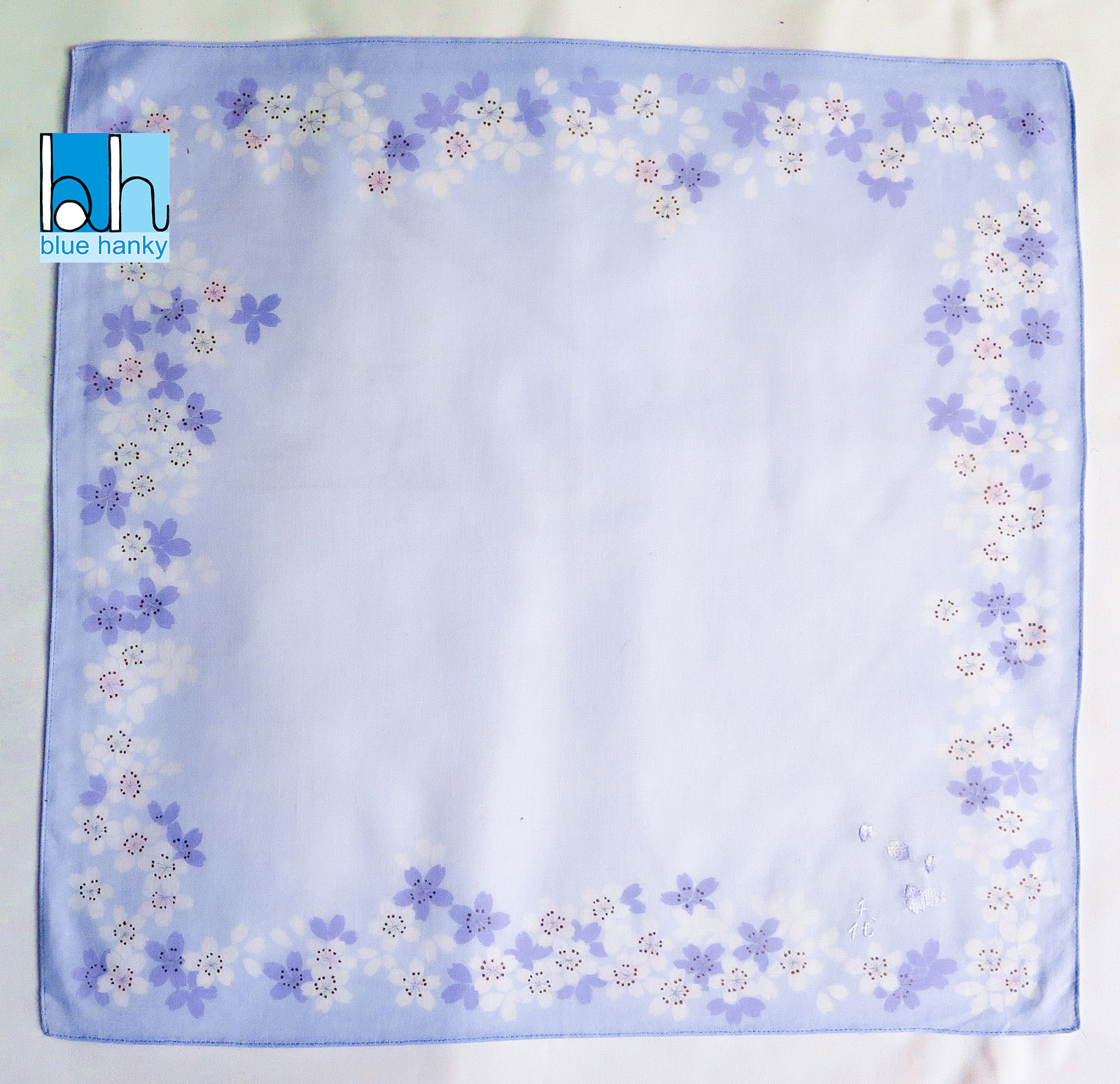 #153 19" ญี่ปุ่น ผ้าเช็ดหน้ามือ2 สภาพดี ผ้าเช็ดหน้าผืนใหญ่