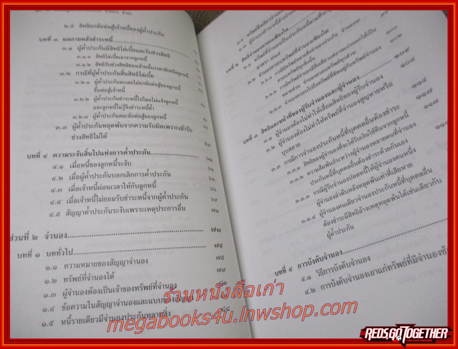 หลักกฎหมายค้ำประกัน จำนอง จำนำ / สุดา (วัชรวัฒนากุล) วิศรุตพิชญ์ / สนพ.วิญญูชน / เนื้อหามีรอยขีดเขียน