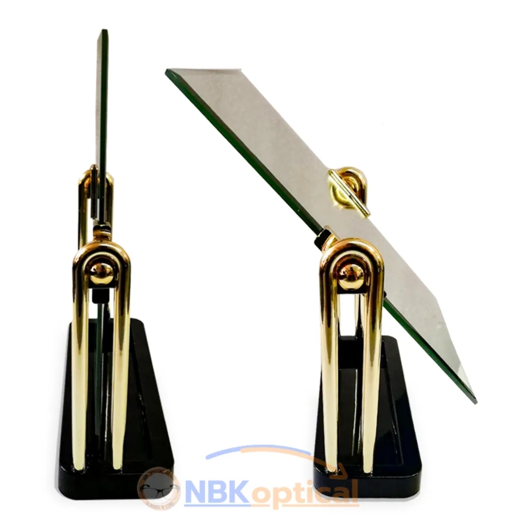 กระจกร้านแว่นตา ตั้งโต๊ะ ปรับมุมมองได้