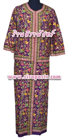 ชุดสิงคโปร์ สีม่วง (รอบอก 32 นิ้ว *รายละเอียดในหน้าสินค้า)