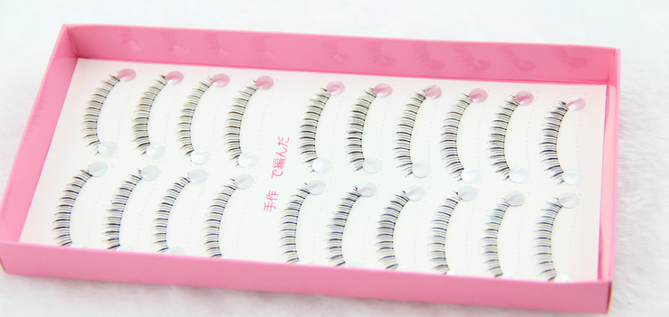 HX-19# ขนตาล่าง เอ็นใส (ขายปลีก) เเพ็คละ 10 คู่ ขายยกเเพ็ค