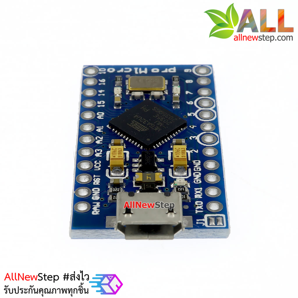 บอร์ด Leonardo Pro Micro ATmega32U4 5V/16MHz พร้อม PIN Header (Arduino-Compatible)