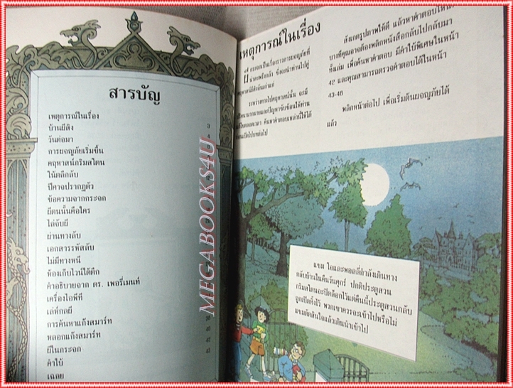 หนังสือเด็กชุดผจญภัยปริศนาปีศาจ ผีกระจก เขียนโดย คาเรน ดอลบี้ สภาพปานกลาง
