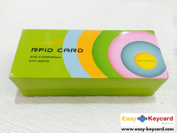 บัตรคีย์การ์ด Proximity 125Khz. (เเบบหนา) ยี่ห้อ Mango
