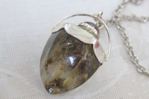 เพนดูลั่มโป่งข่ามแก้วปวก ( Inclusion Quartz pendulum )