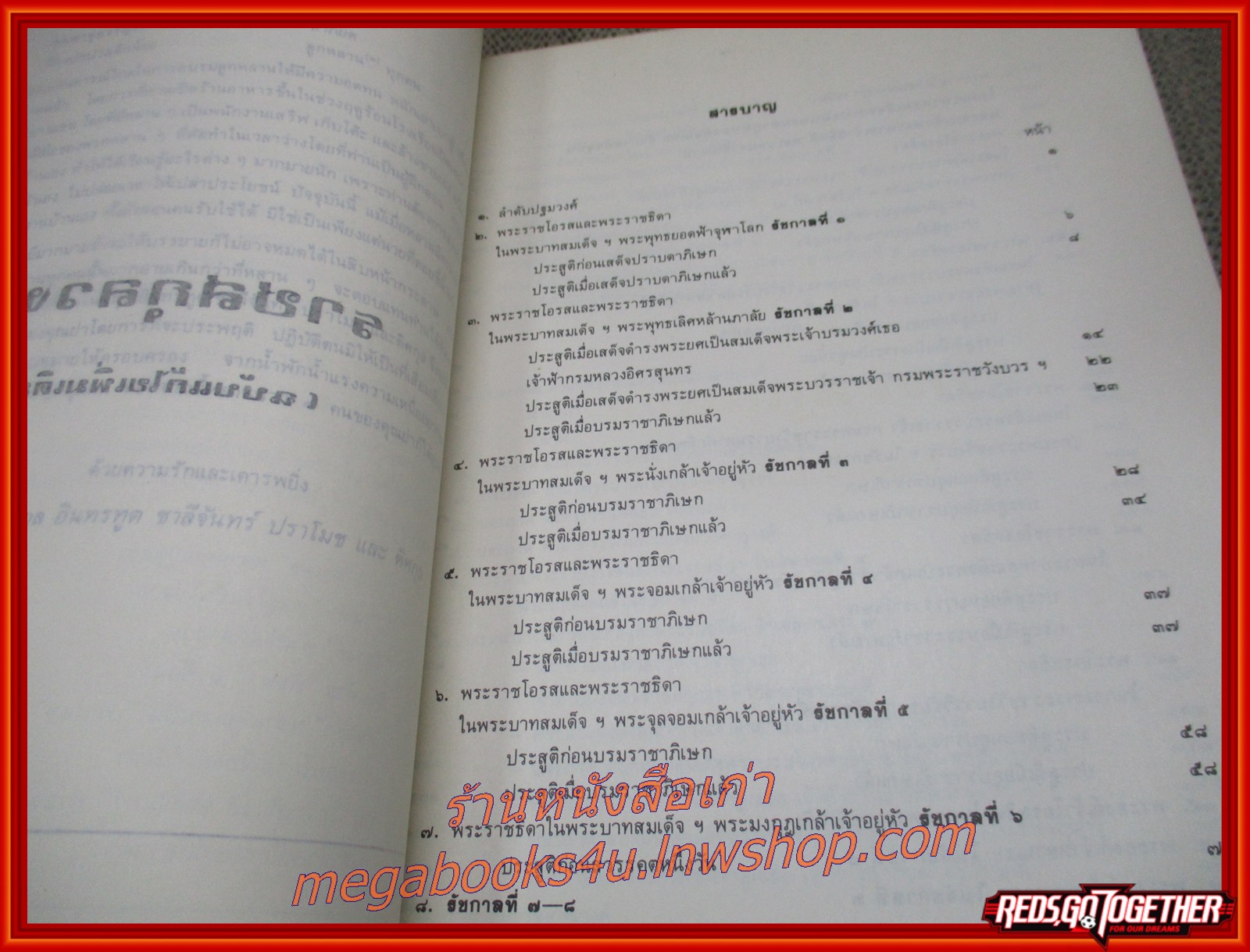 ราชสกุลวงศ์ ลำดับปฐมวงศ์พระราชโอรสและพระราชธิดา ตั้งแต่รัชกาลที่ 1 ถึง รัชกาลที่ 9 / อนุสรณ์ในงานพระราชทานเพลิงศพ ม.ร.ว.บุญรับ พินิจชนคดี ท.จ