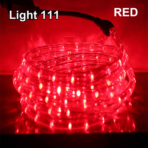 ไฟสายยาง LED (ท่อกลม) 10 m. สีแดง