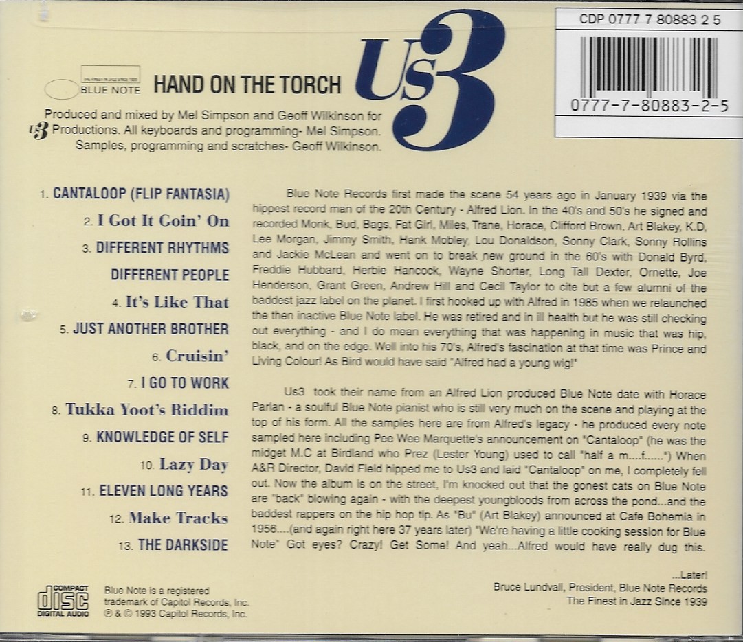 CD,Us3 - Hand On The Torch (1993)(USA)