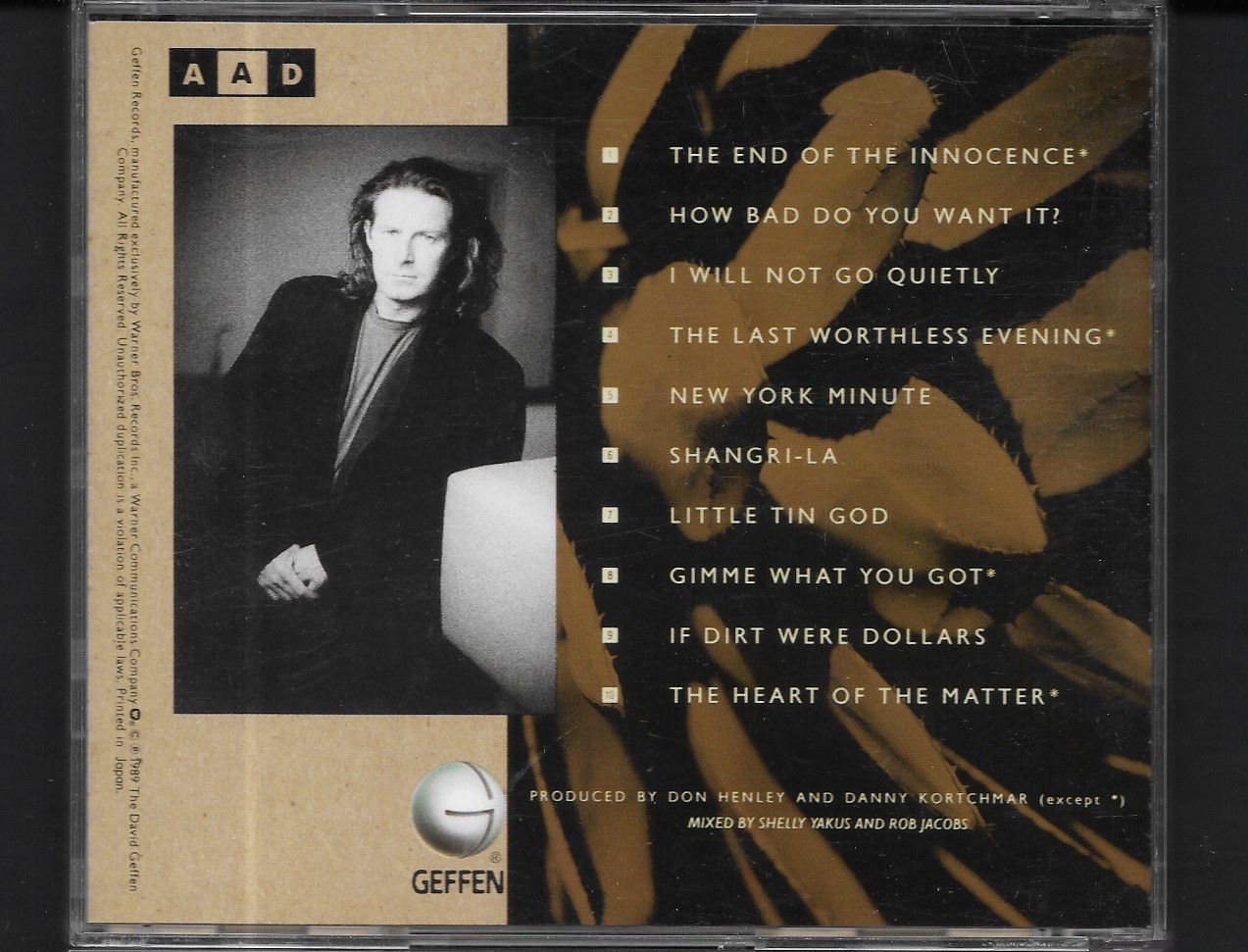 Used CD,Don Henley - The End Of The Innocence (B)(1989)(Japan)