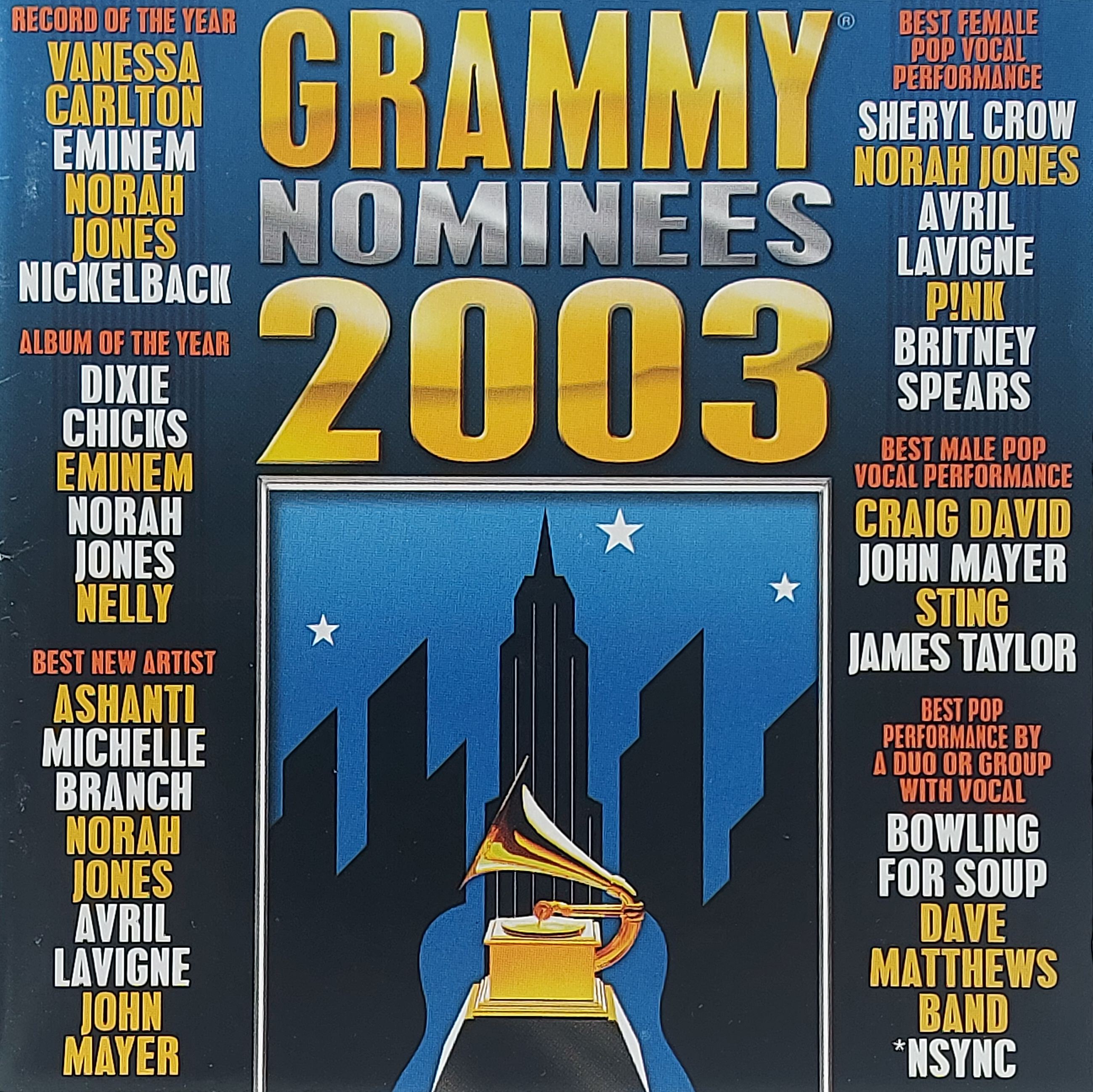 Used CD,2003 Grammy Nominees (B)(Various Artists)(2003)(USA)