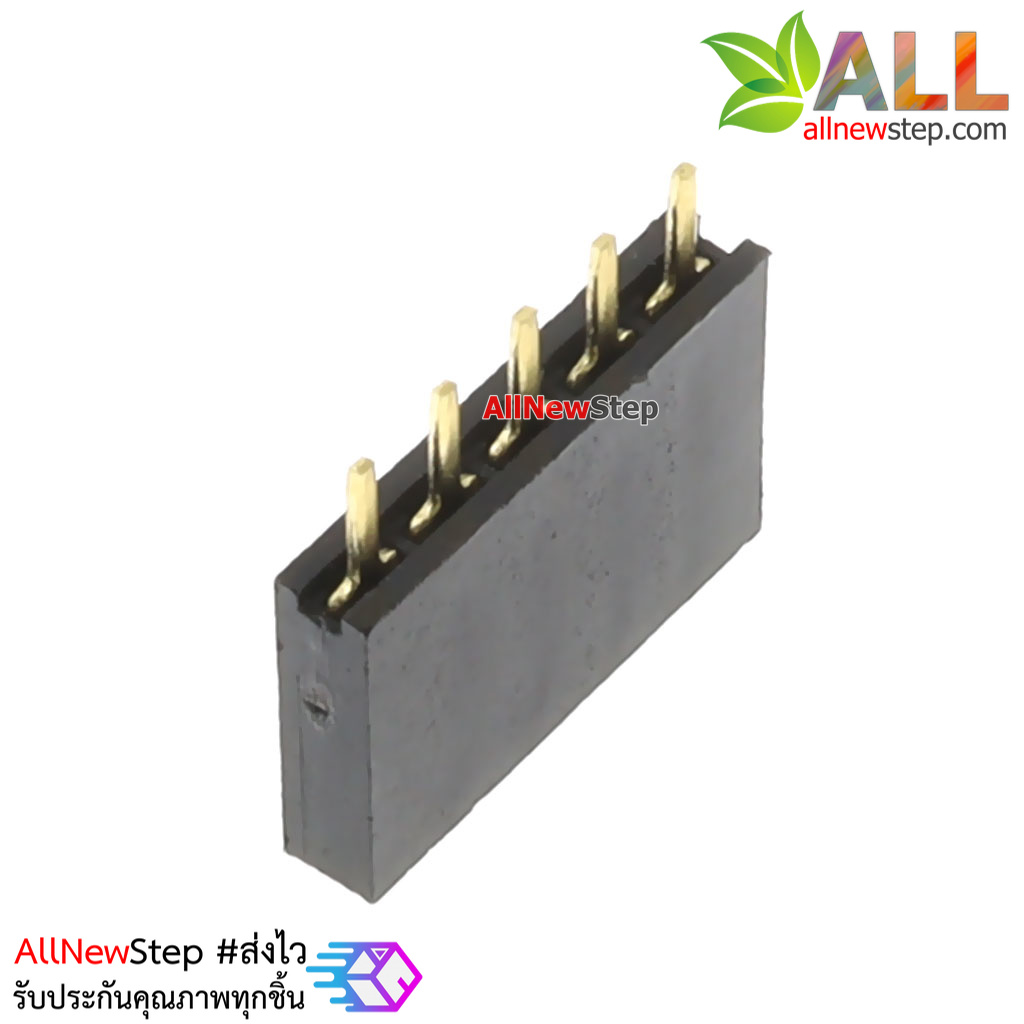 Pin header Single row 5p female 1x5P spacing 2.54mm จำนวน 1 ชิ้น