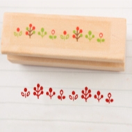 ตรายางเกาหลี ตรายางน่ารักๆ ตรายางไม้ ลายใบไม้