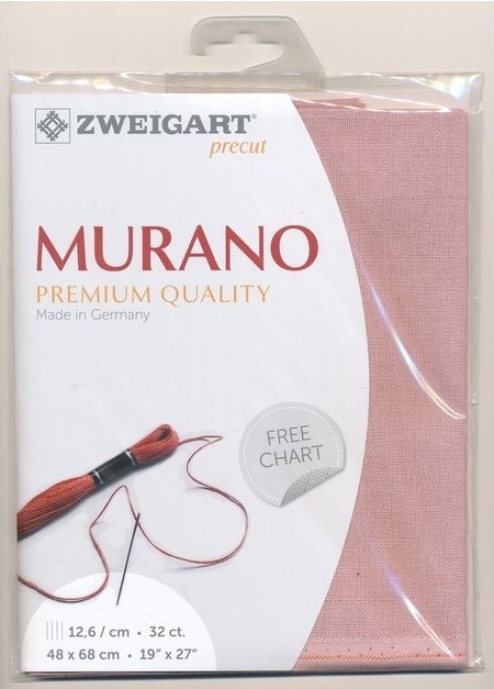Zweigart Murano 32ct. สี Ash Rose ขนาด 48 x 68 ซม.