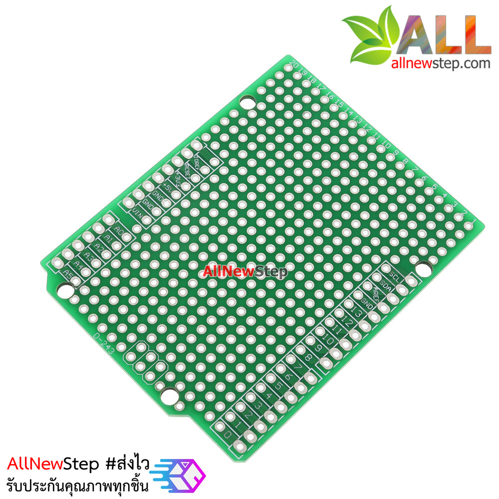 บอร์ด Shield อเนกประสงค์พร้อมขาแบบก้างปลา Uno R3 Shield Prototype PCB with Female Pin Header Socket uno pcb for Arduino