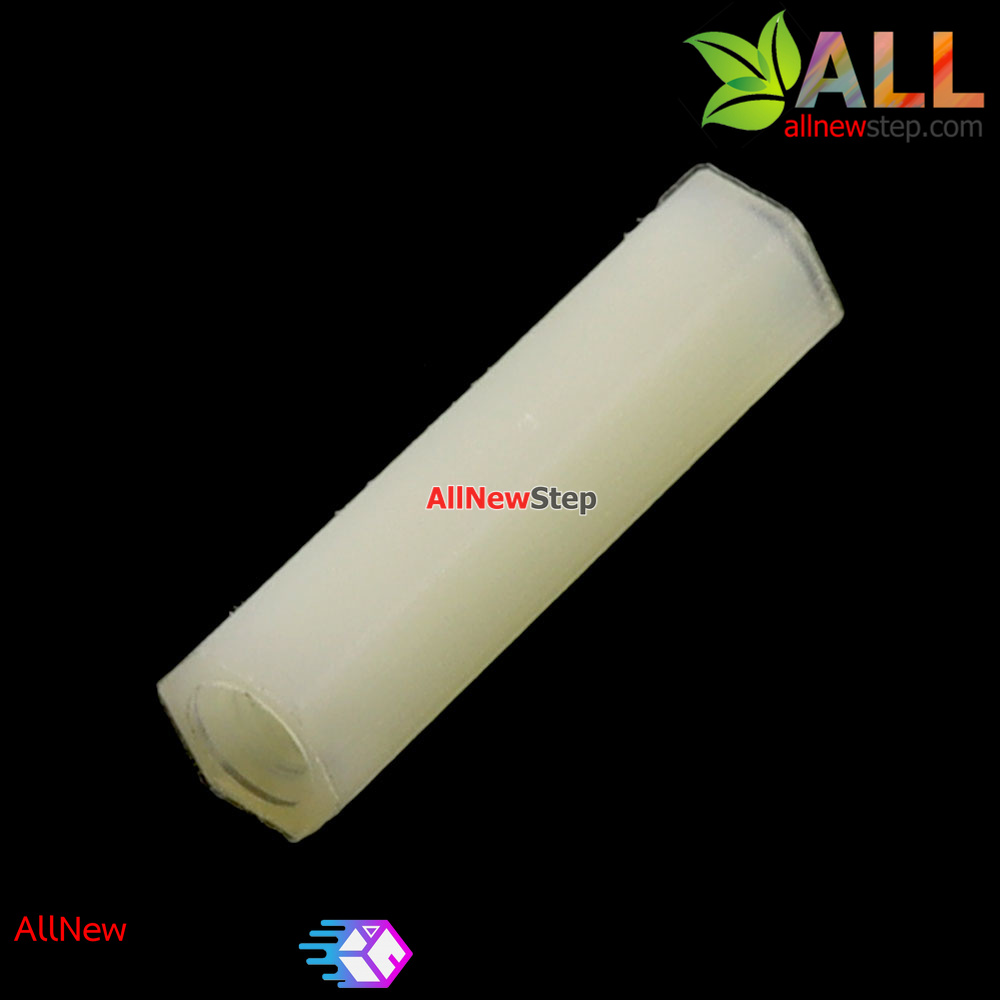 M2.5 เสาน็อตไนลอน NUT Nylon M2.5 ขนาด 18mm สีขาว จำนวน 1 ชิ้น