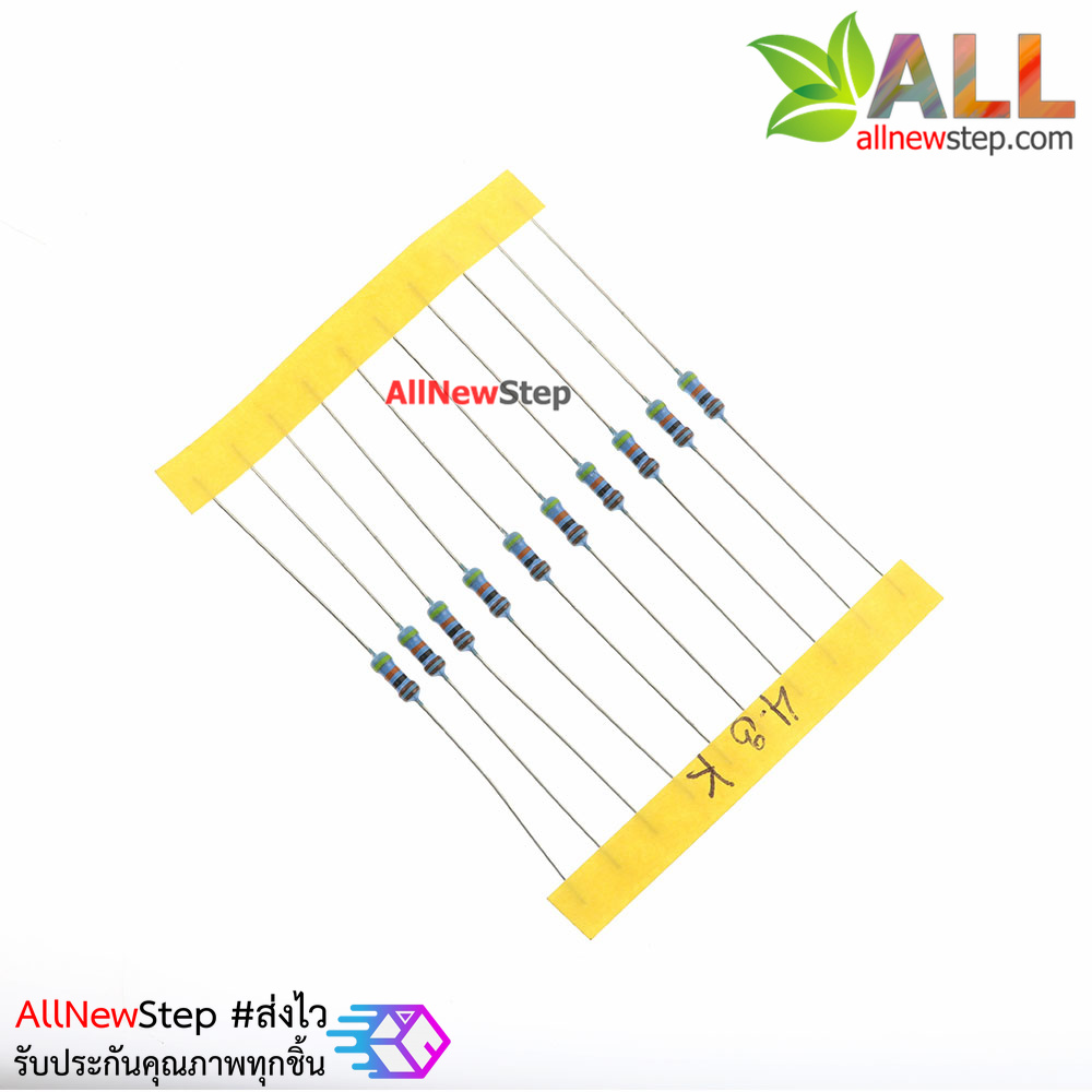 ตัวต้านทาน 4.3k 1/4W Metal film 4.3K 1% จำนวน 10 ชิ้น