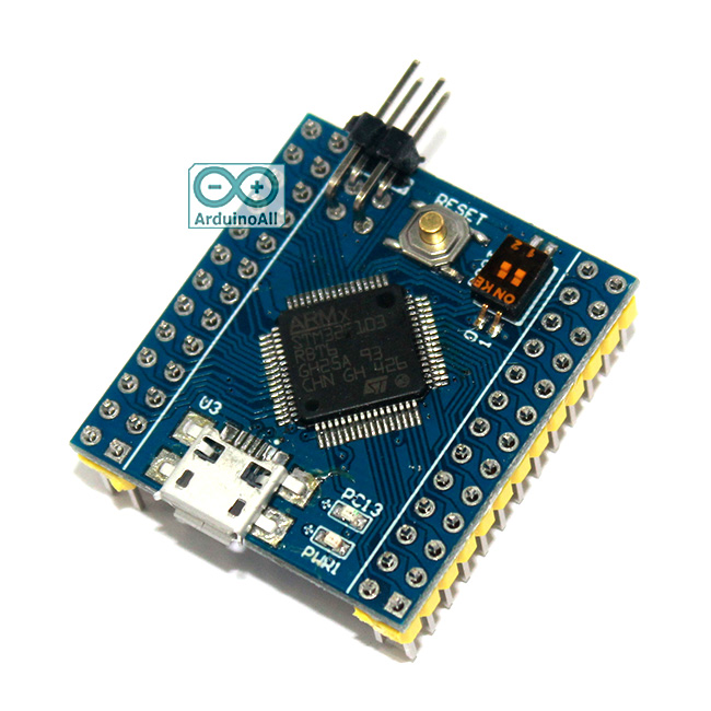 STM32F103RBT6 Mini STM32 cortex-M3 32bit Clock 72Mhz Flash 128K RAM 20K for Arduino Compatible