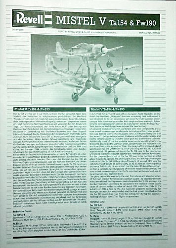 1/48 Mistel V Ta154 & Fw 190