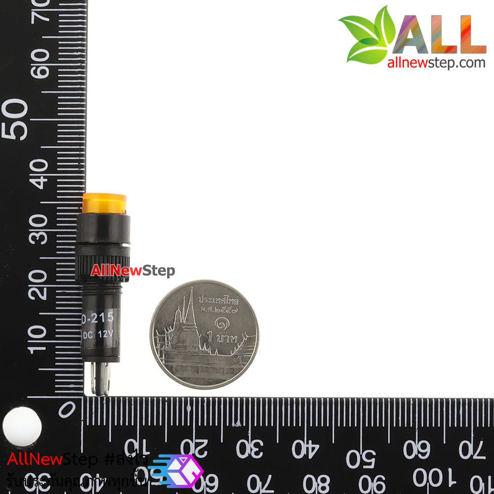 NXD-215 ไฟ LED signal สีส้ม 12VDC