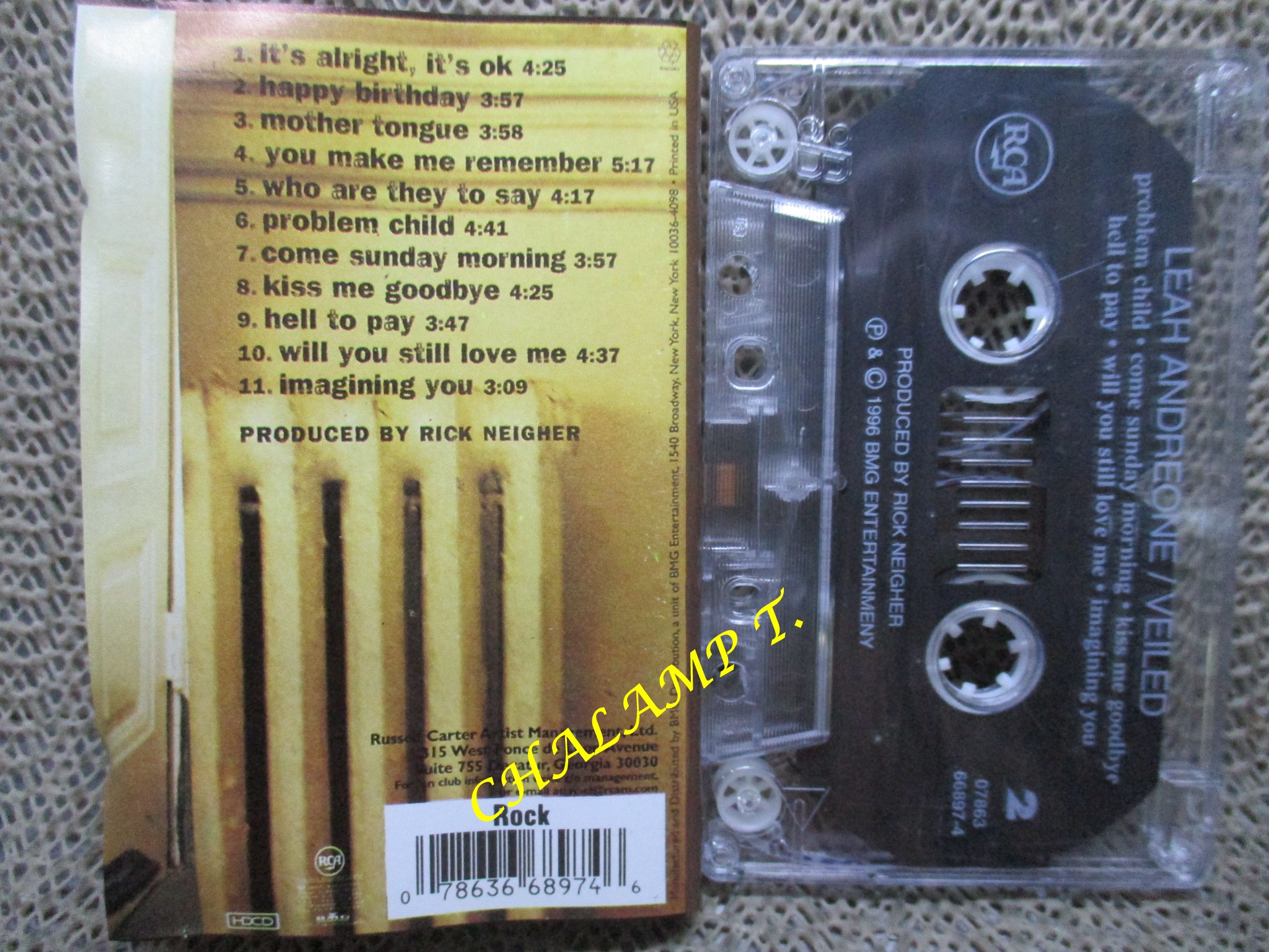 เทปเพลงสากล Leah Andreone – Veiled