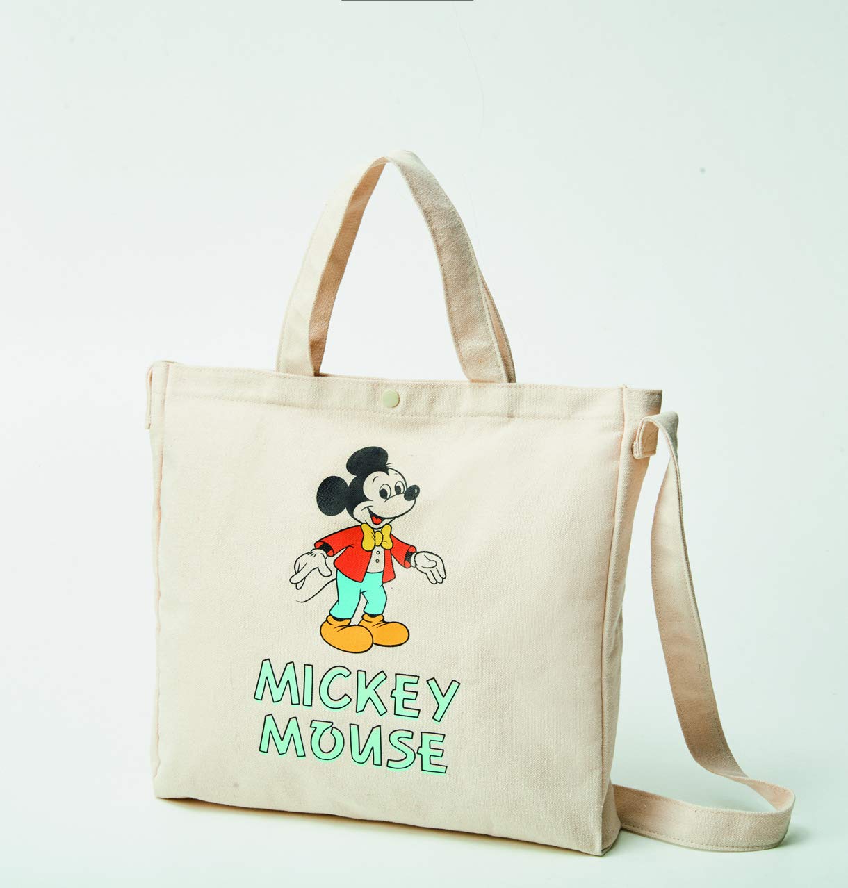 มีกล่อง) Mickey Mouse 2WAY x Freaks Store กระเป๋าสะพาย 2WAY เปิดปิดด้วยกระดุม