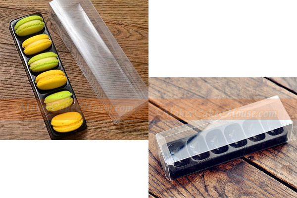 กล่องใส่มาการอง 6 ชิ้น แบบใส ( ราคา 5 ใบ )