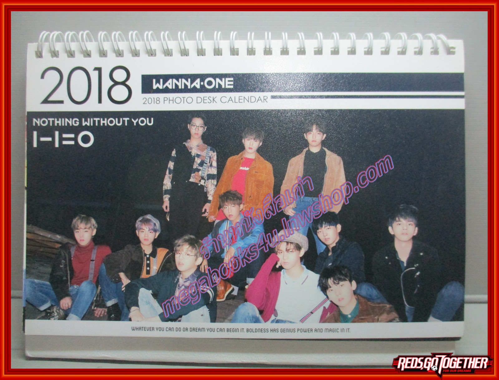 ปฏิทินดาราเกาหลี WANNA-ONE ปี 2018 2019 มีรอยขีดเขียน1แผ่น