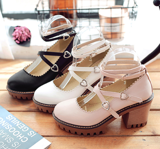 รองเท้าคัดชูน่ารักๆสีชมพู/ขาว/ดำ ไซต์ 34-43