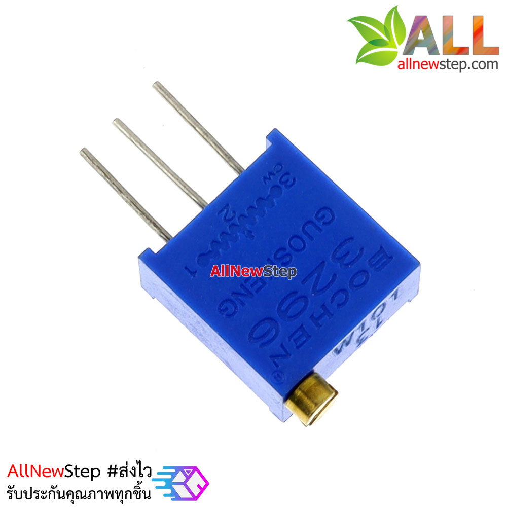 ตัวต้านทานปรับค่าได้ 1k แบบละเอียดหมุน 25 รอบ Trimpot 1 k (102)