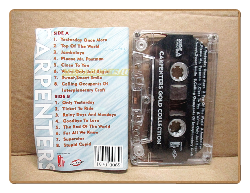 เทปเพลงสากล THE BEST OF 10 YEARS CARPENTERS GOLD COLLECTION