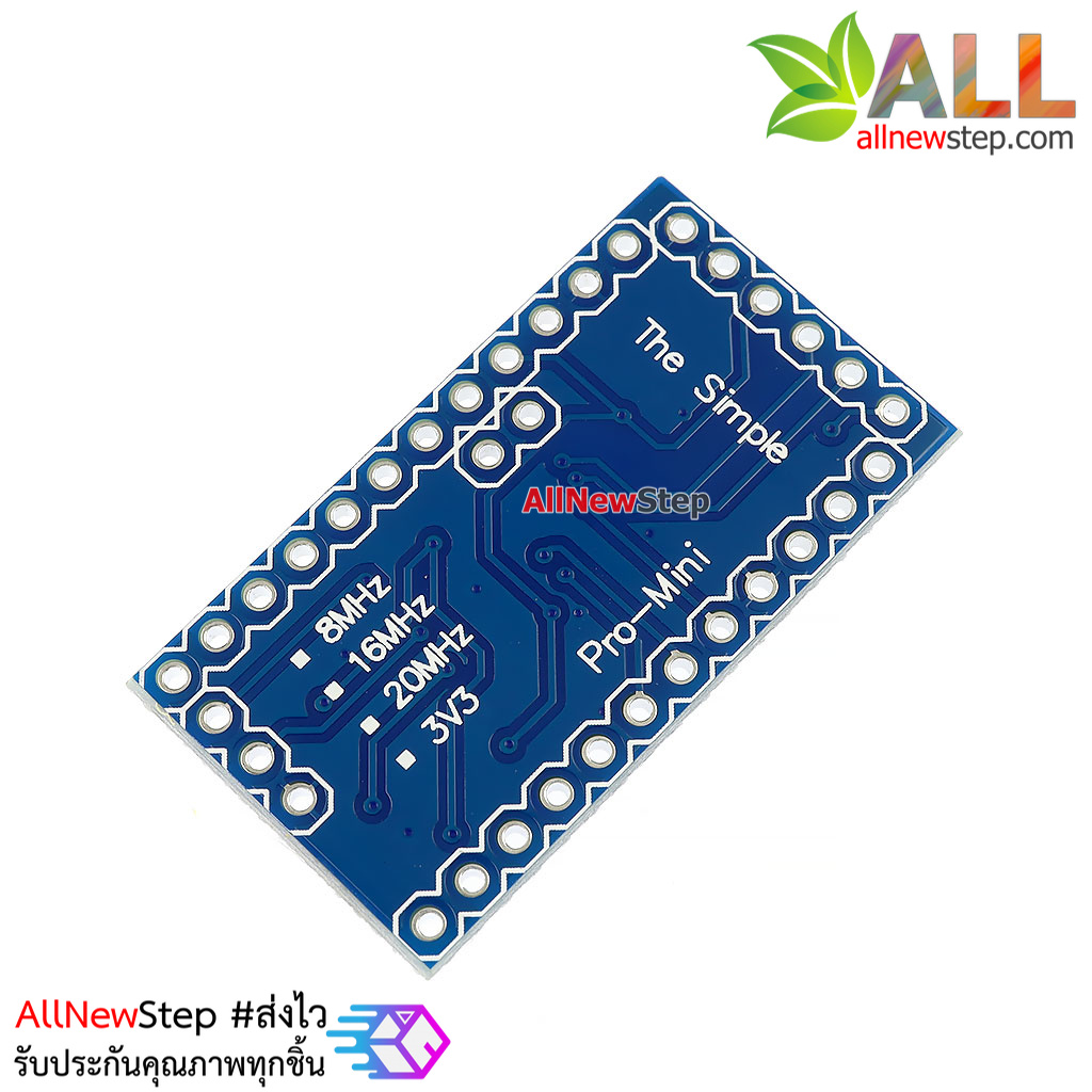Pro Mini 3.3V พร้อม Pin Header บอร์ด Arduino Compatible