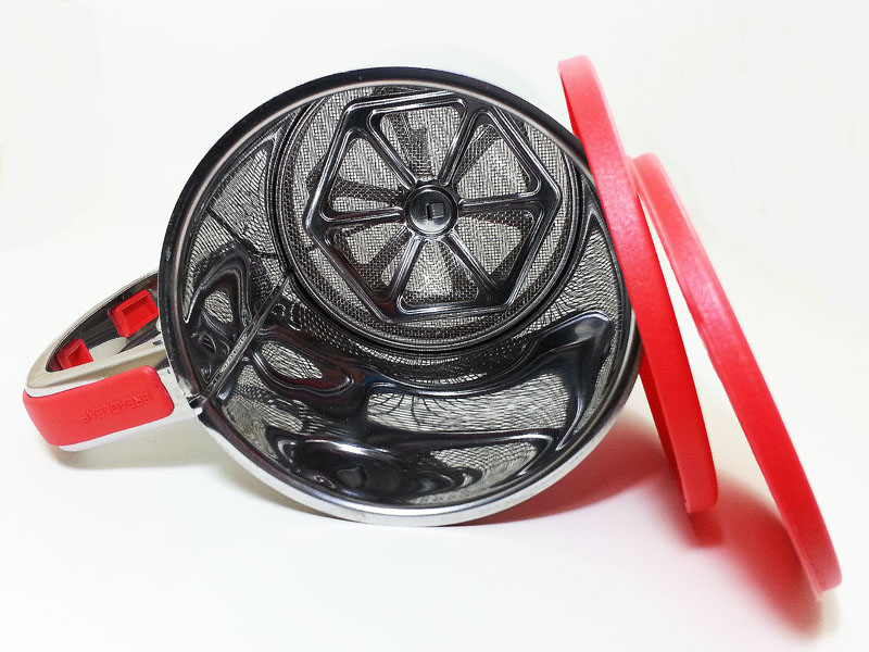 ถ้วยร่อนแป้งแบบมีฝาปิดกันแป้งฟุ้ง