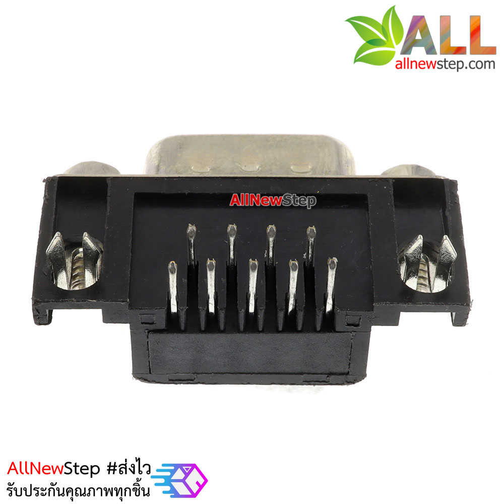 หัวต่อ serial port DR9 curved ตัวผู้ 90 องศา