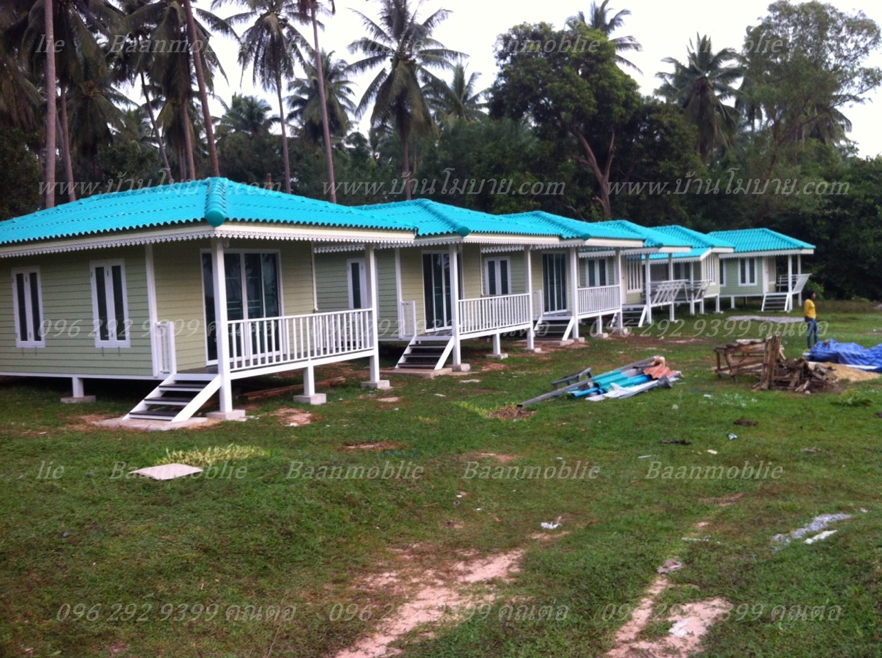 บ้านขนาด 7.2*9.5 เมตร (2 ห้องนอน 1ห้องนั่งเล่น 1ห้องครัว 1 ห้องน้ำ)