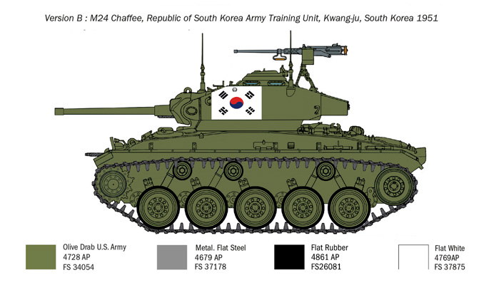 1/35 M24 Chaffee Korean War
