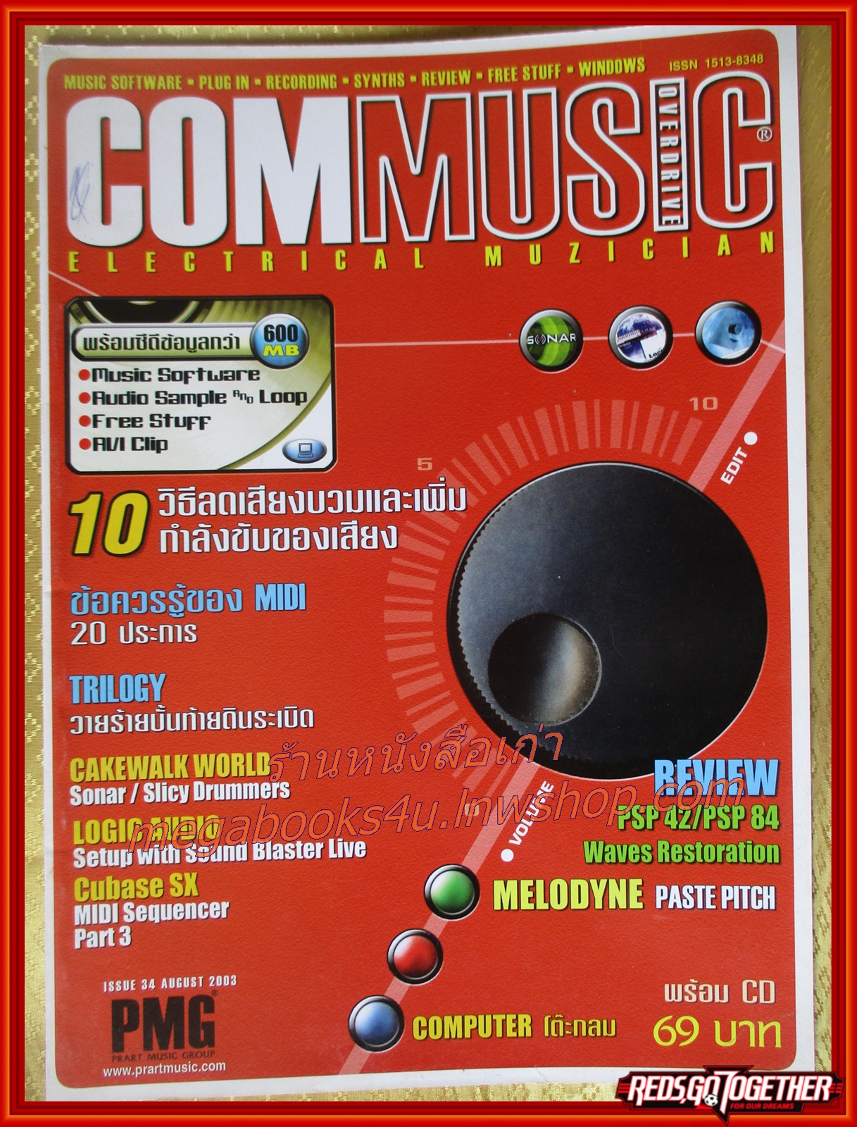 นิตยสารCOMMUSIC VOL.34 2003 สภาพดี