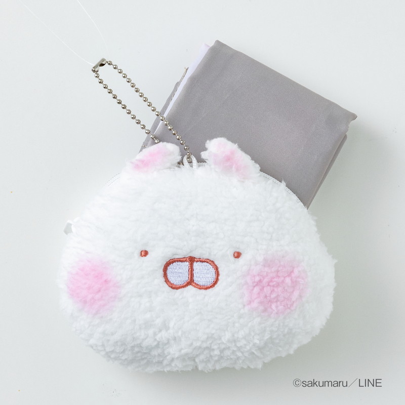 พร้อมส่ง Chibi Chibi Usamaru Fluffy Pouch กระเป๋าขนฟูน่ารัก (ใบนอกใบเดียว ไม่มีกระเป๋าด้านใน)