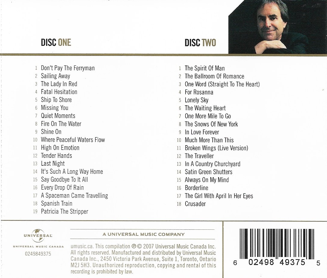 CD,Chris de Burgh - Gold (2CD)(Digitally Remastered Remasterisees)(2007)(Canada)